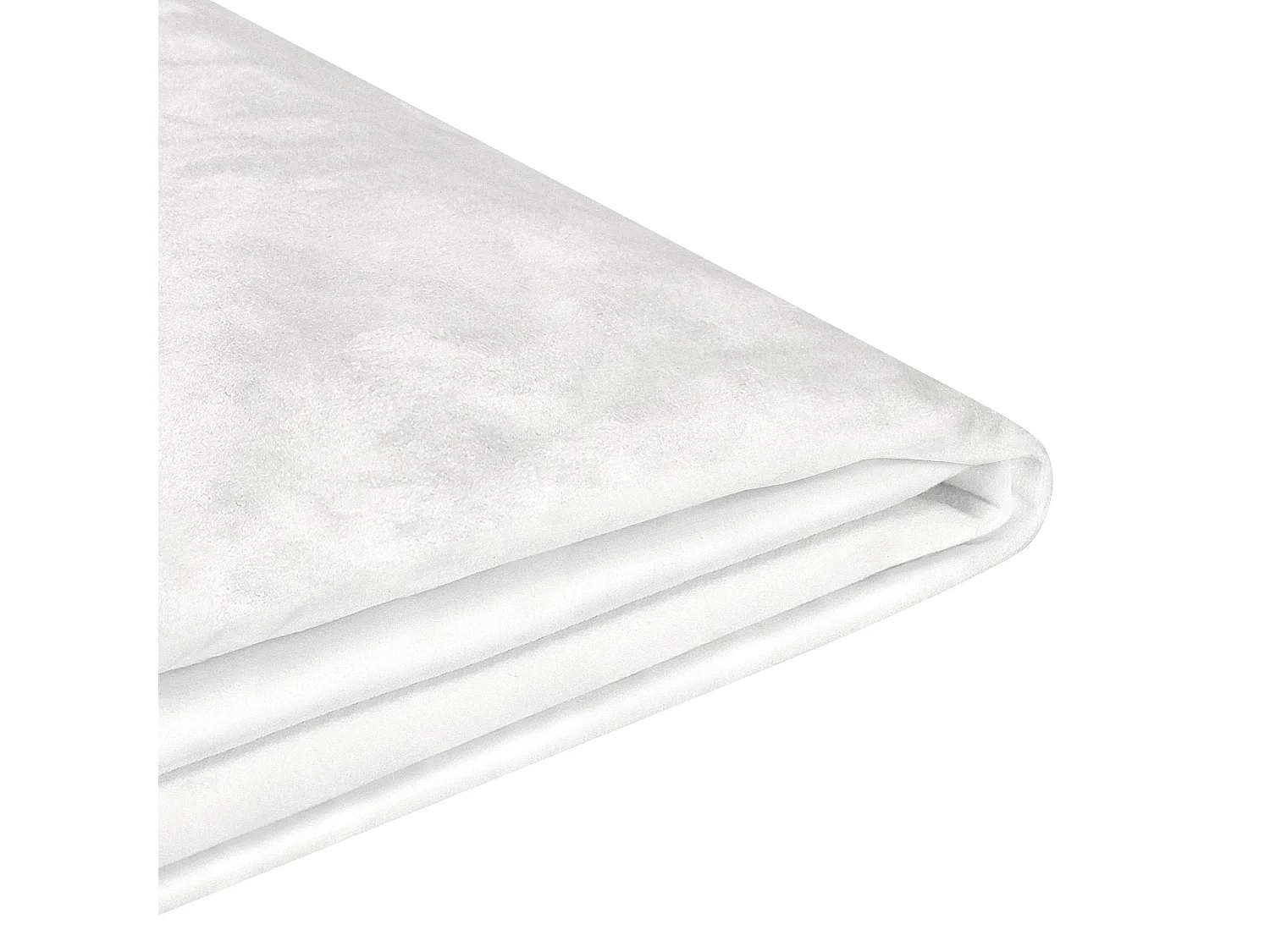 Fodera per struttura letto Velluto FITOU 160 x 200 cm Bianco