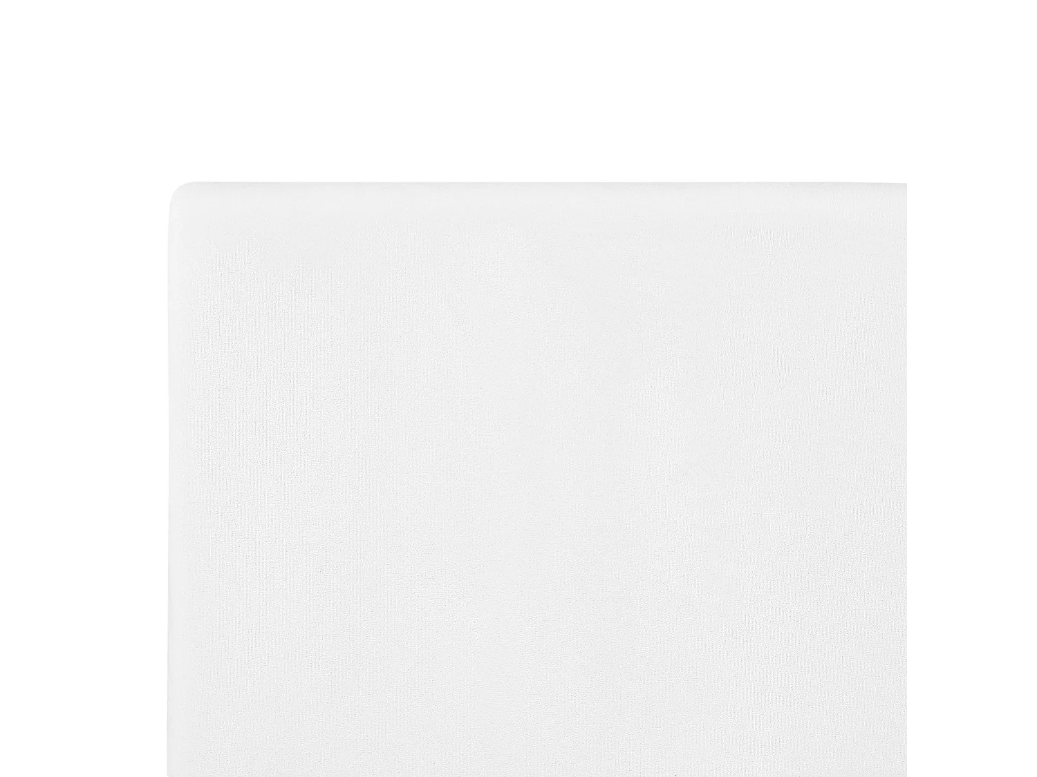 Revêtement de cadre de lit Velours FITOU 160 x 200 cm Blanc