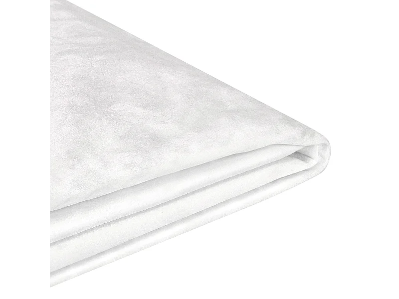 Capa de estrutura de cama Veludo FITOU 160 x 200 cm Branco