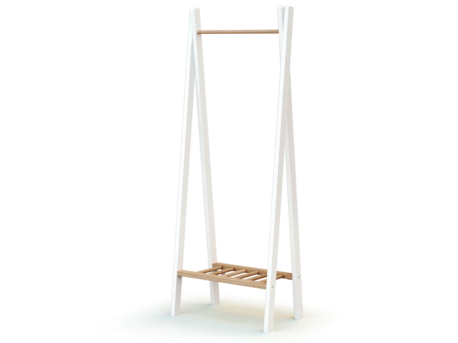 Appendiabiti bambini ESSENTIEL legno - Bianco/Faggio