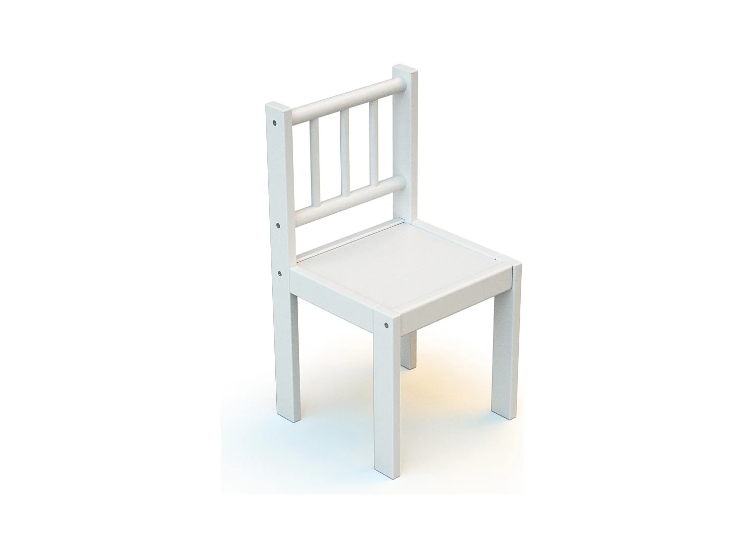 Cadeira de criança de madeira Branco