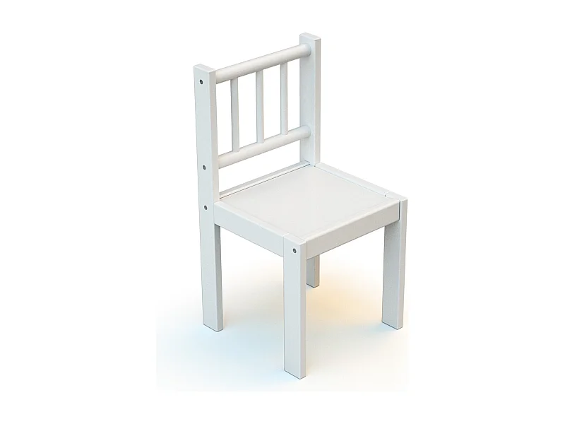 Chaise enfant en bois Blanc