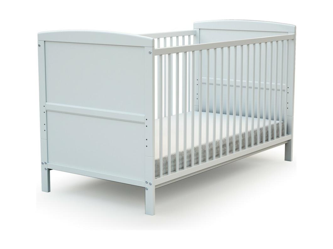 Cuna bebé evolutiva ESSENTIEL madera - Blanco - 70 x 140 - 144 x 74,5 x 79 cm