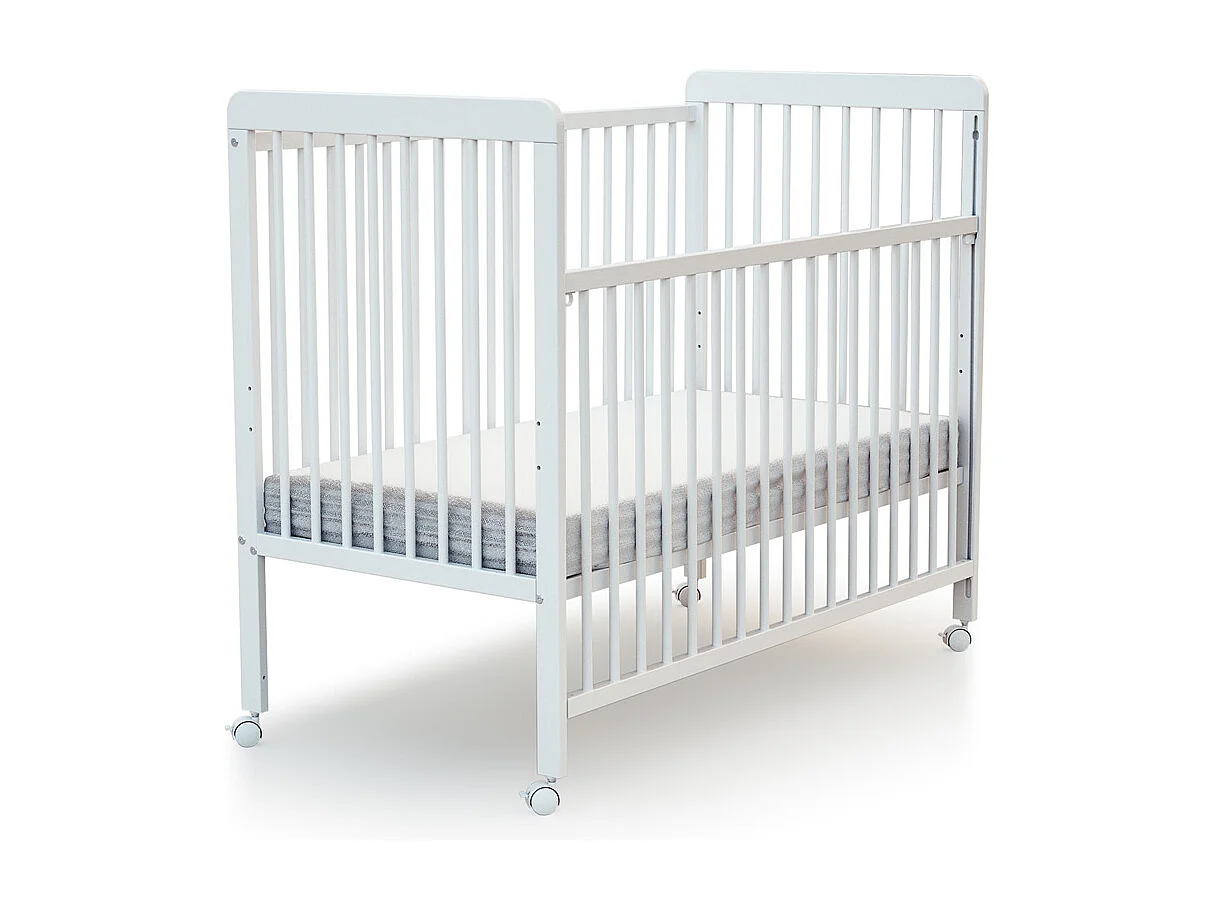 Babybett Schiebeseite ESSENTIEL Holz Weiß 60 x 120