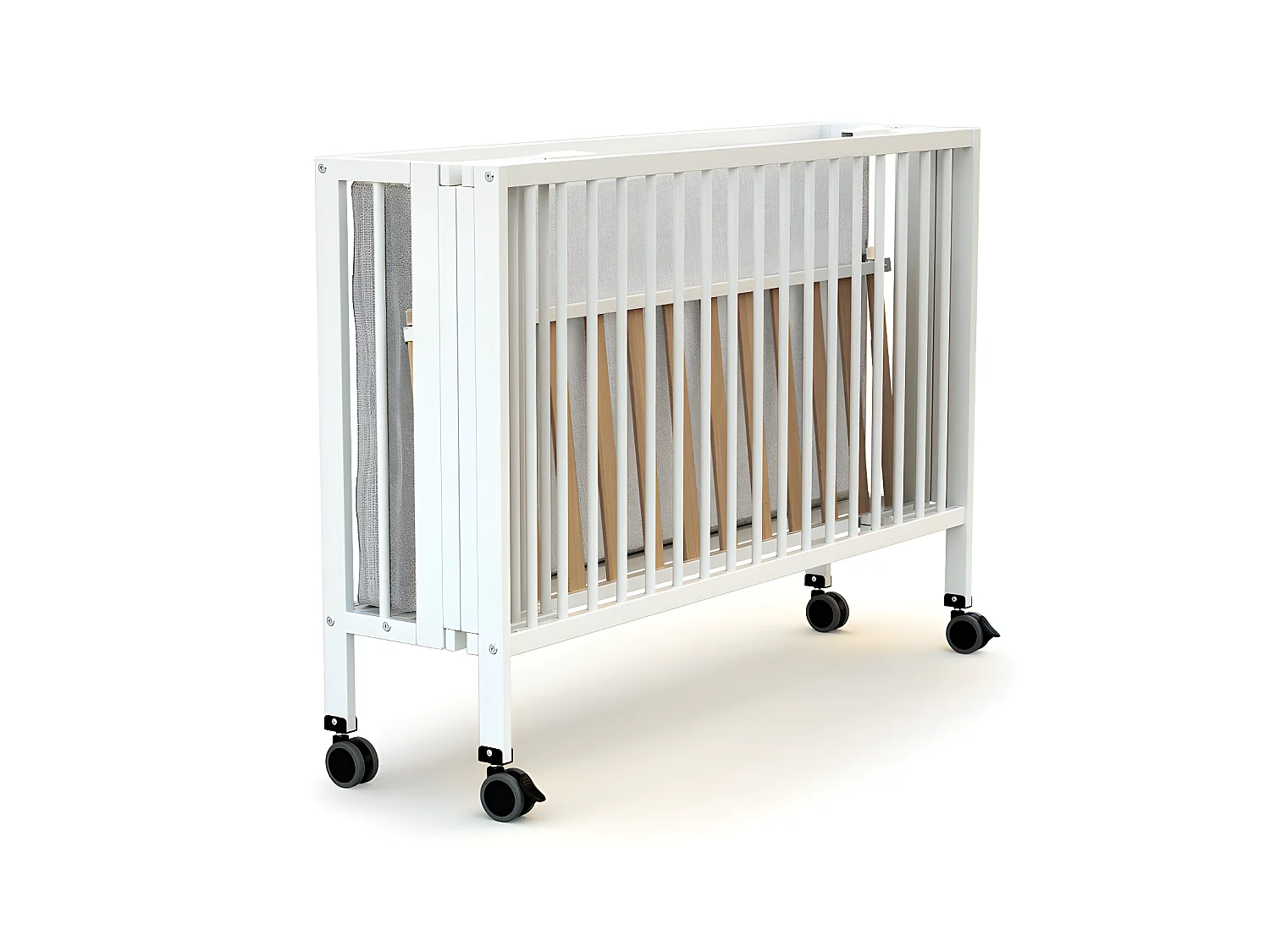 Lit bébé pliant 60x120 blanc