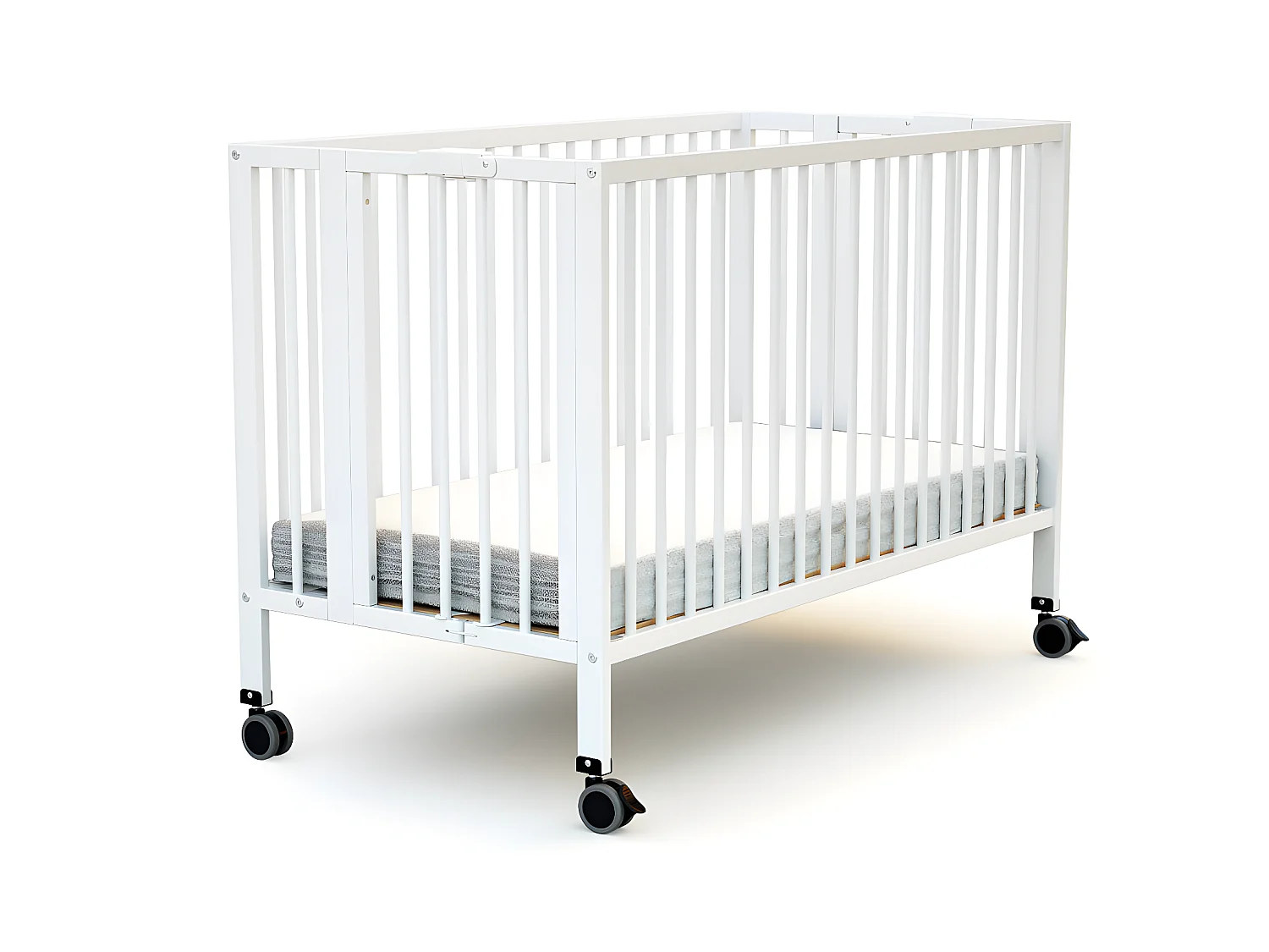 Lit bébé pliant 60x120 blanc