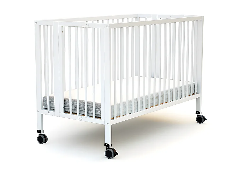 Lit bébé pliant 60x120 blanc