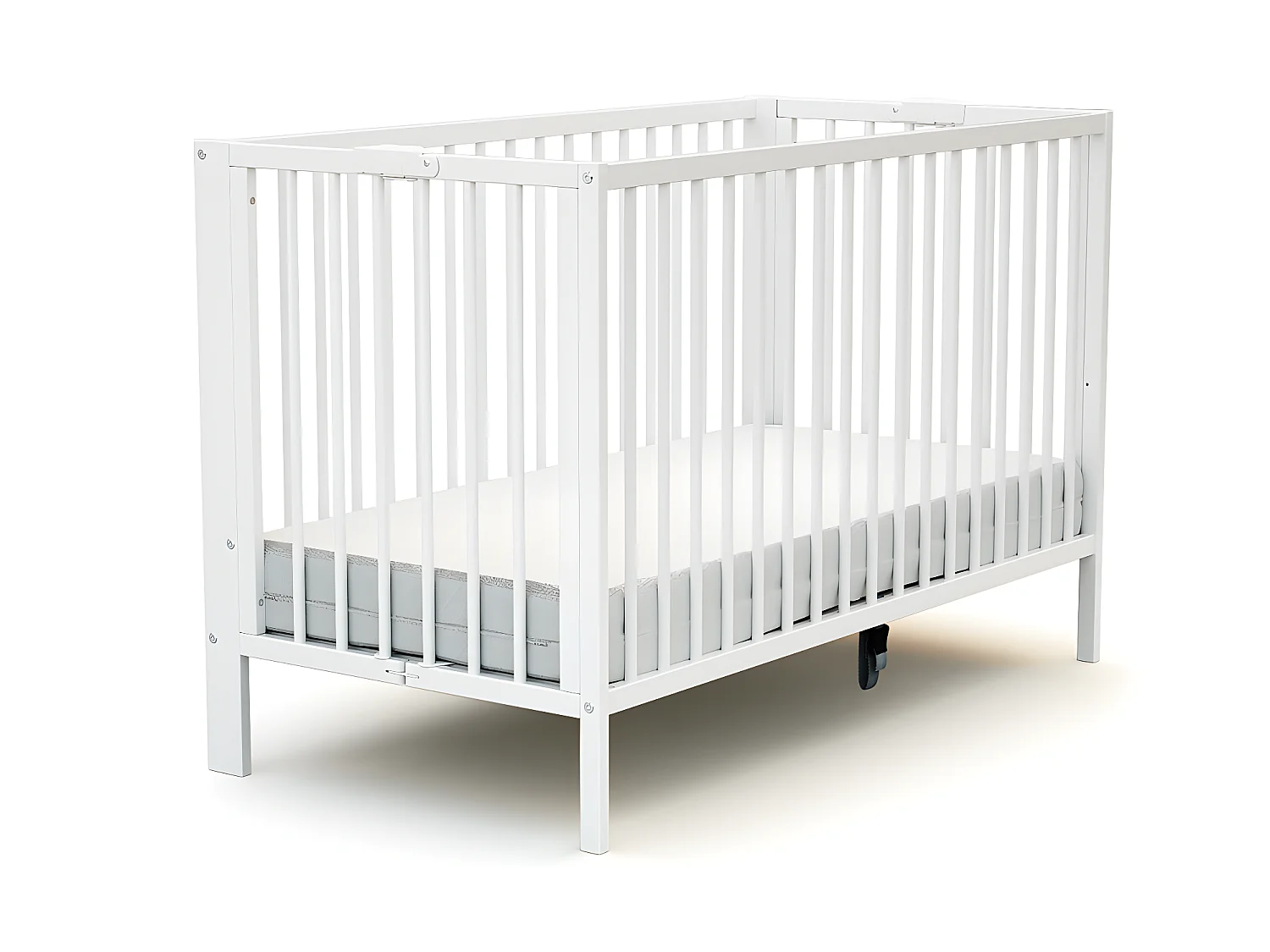 Klappbares Babybett ESSENTIEL Holz Weiß 60 x 120