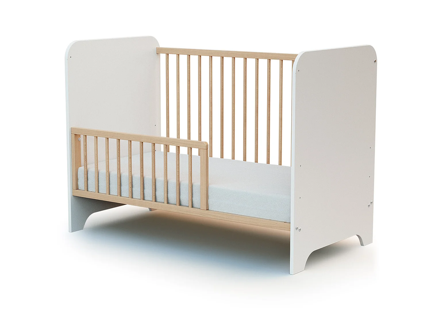 Babybettgitter FESTIVE Holz Buche Lackiert 117 cm