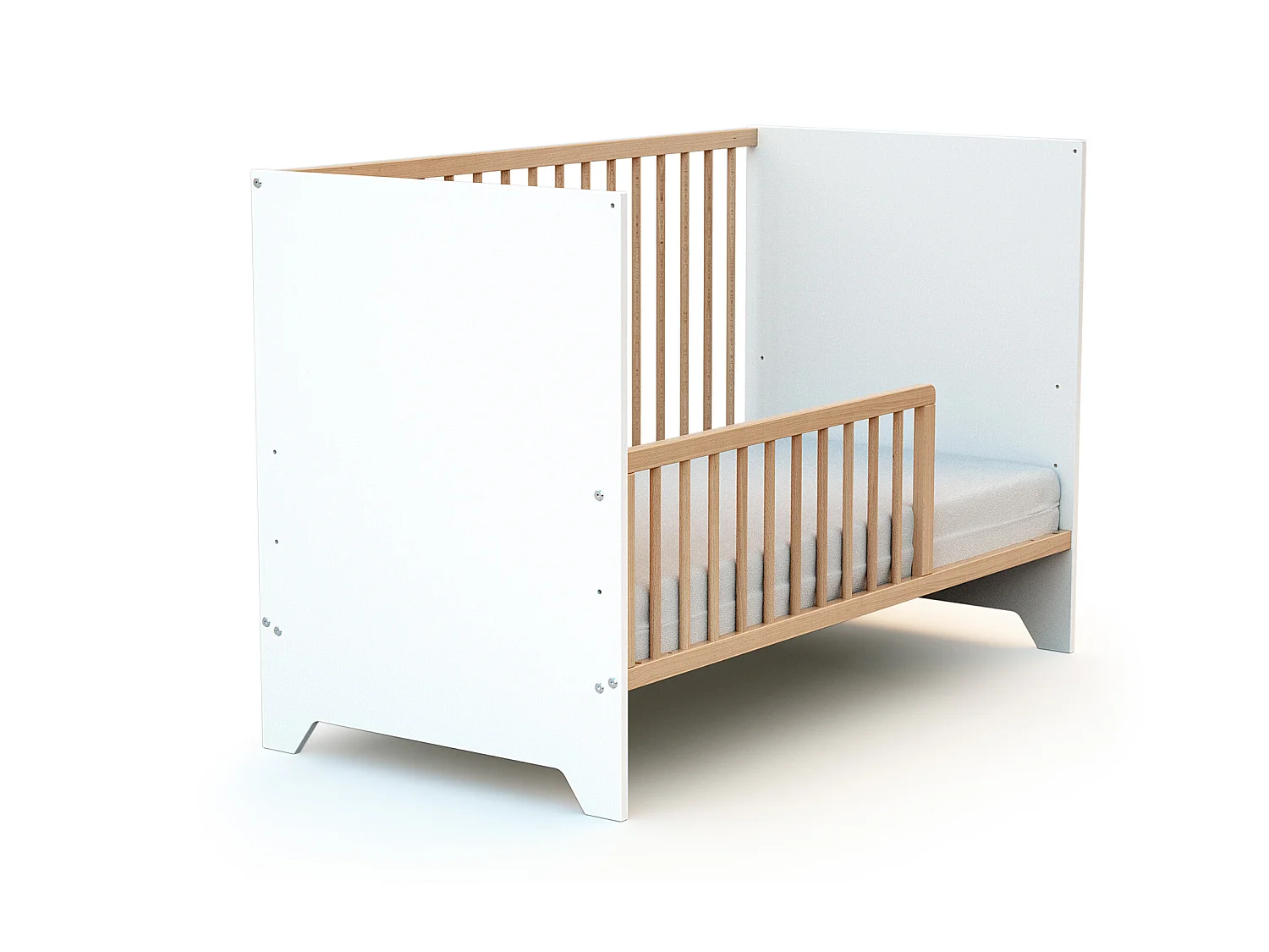 Babybettgitter FESTIVE Holz Buche Lackiert 117 cm