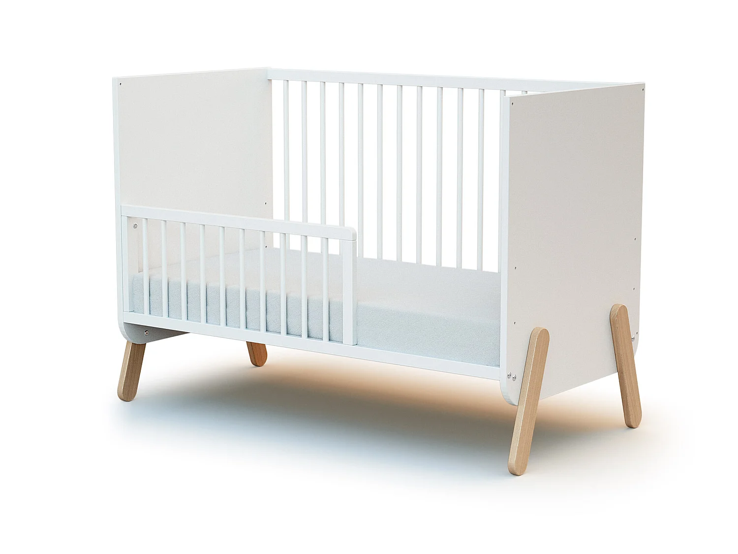 Barrière de lit bébé en bois FESTIVE Blanc 120 cm