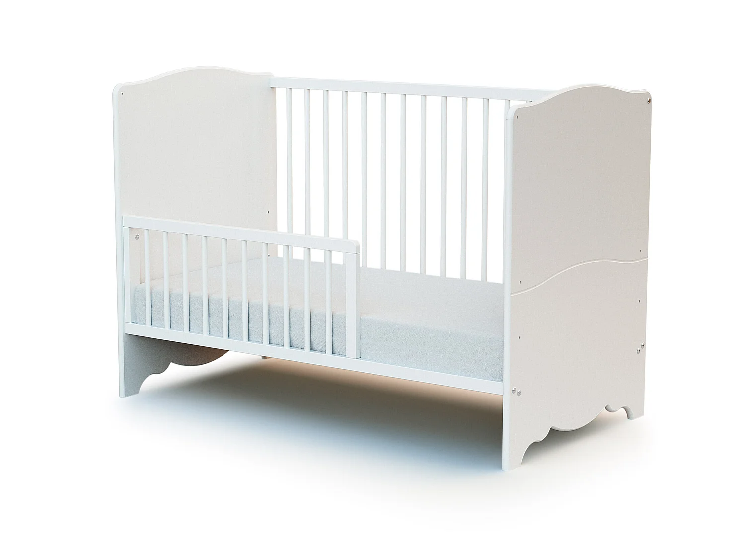 Barrière de lit bébé en bois FESTIVE Blanc 120 cm