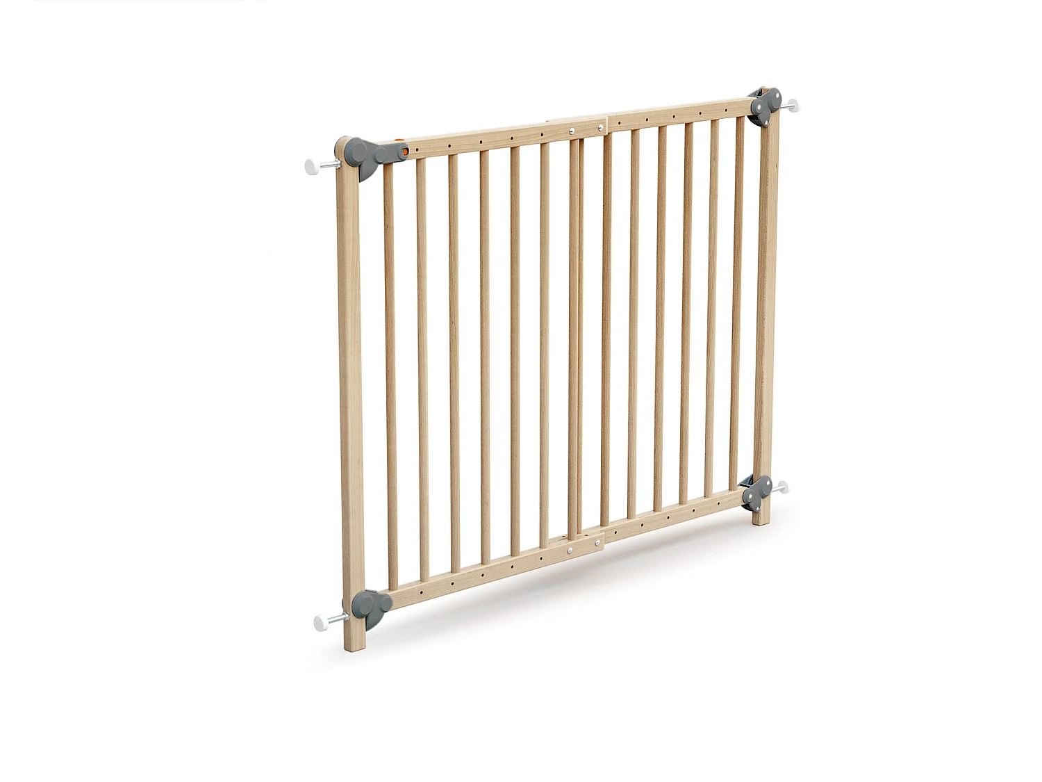 Erweiterbares Babyschutzgitter Holz Buche Lackiert 110 cm LOKEE