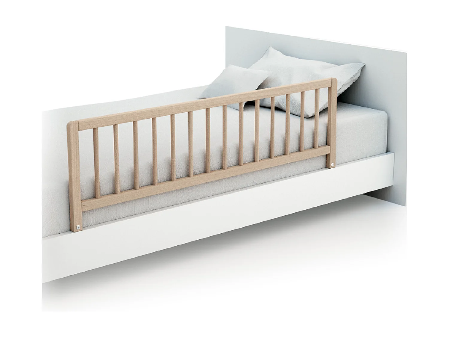 Bedhekken voor kinderen ESSENTIEL in hout Beuken onbewerkt 117 cm