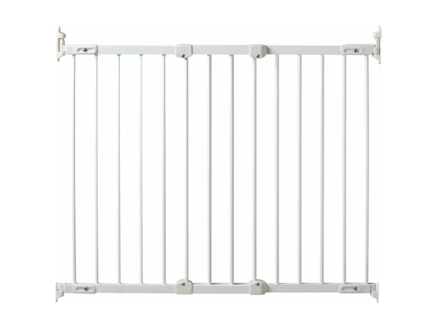 Porta de segurança para bebés de aço Branco