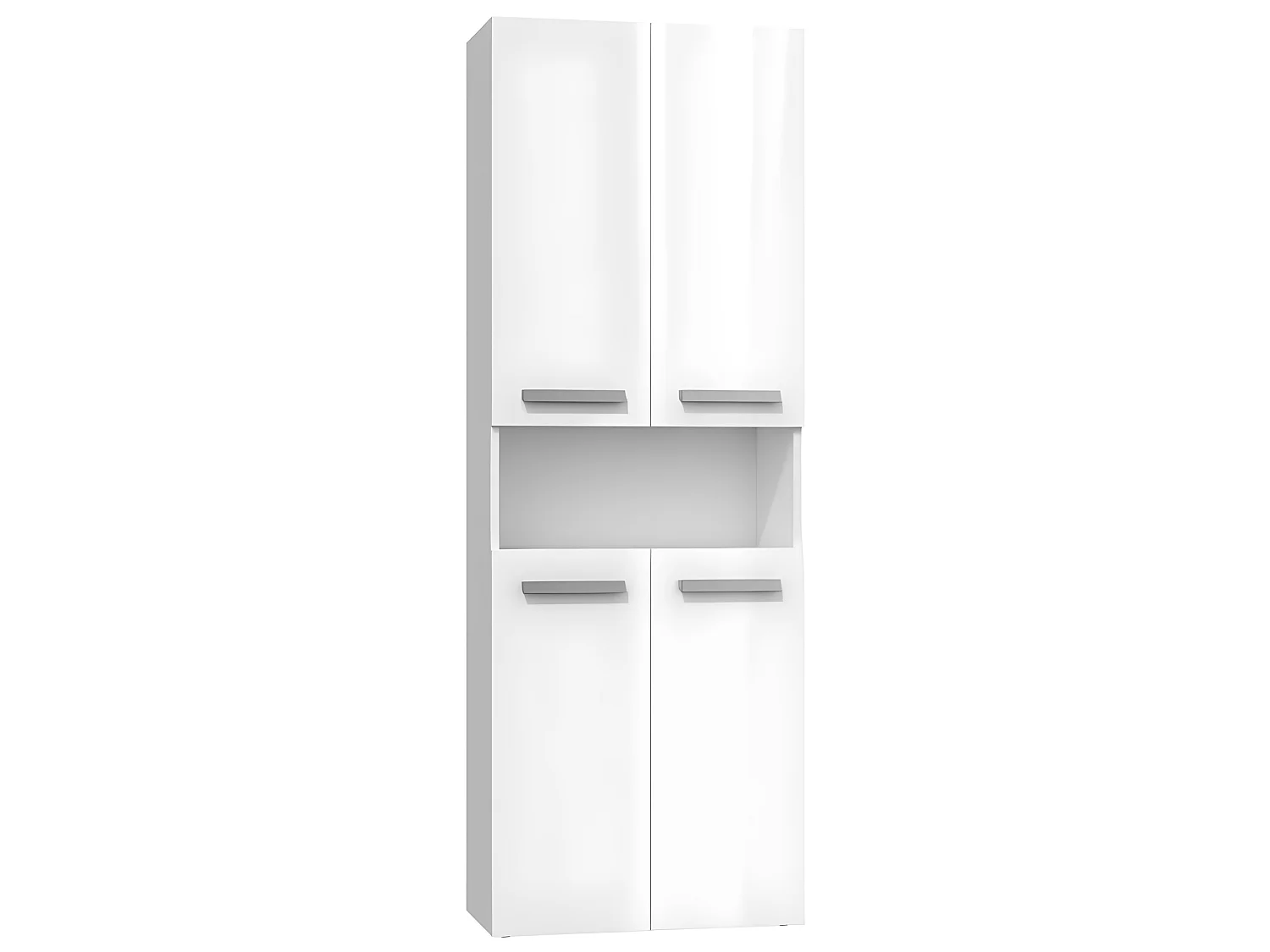 GLAZE | Armoire de salle de bain avec porte +  panier | Style moderne | 174x60x30 cm | Colonne salle de bain