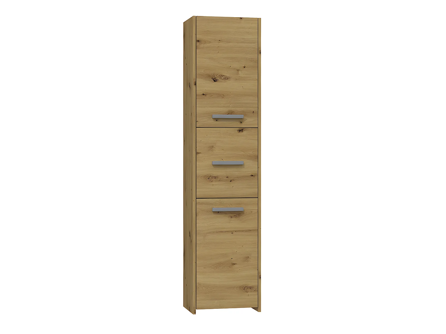 CDF Badschrank S43 | Farbe: Eiche Artisan | Moderner Badezimmerschrank | Ablagefläche | Geräumige Einlegeböden | Türen | Einfache Montage