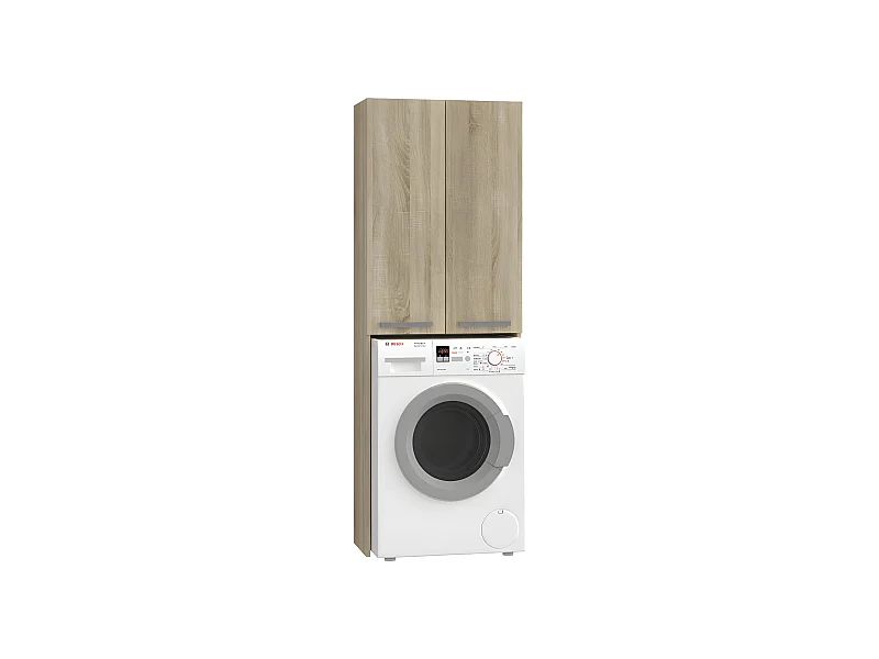 COMO - Mueble para lavadora de estilo moderno - 183x64x30 - 2 puertas+4 baldas