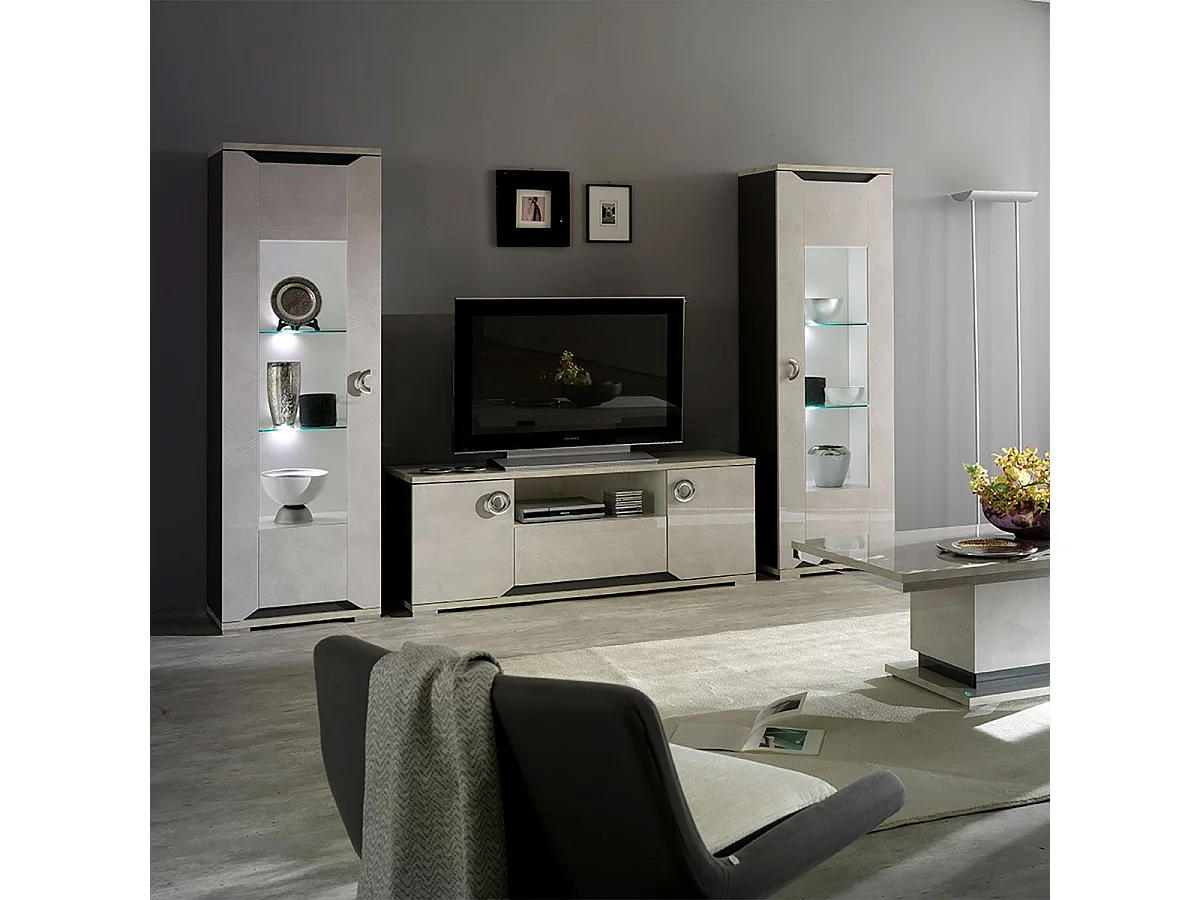 BRISE - Vitrine 1 Porte (Gauche ou Droite) avec Led