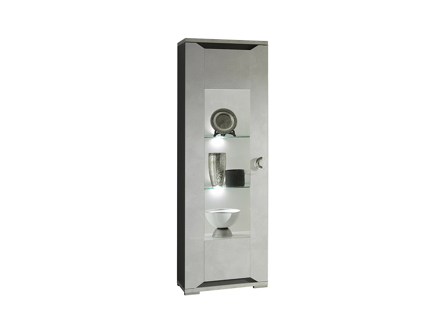 BRISE - Vitrine 1 Porte (Gauche ou Droite) avec Led