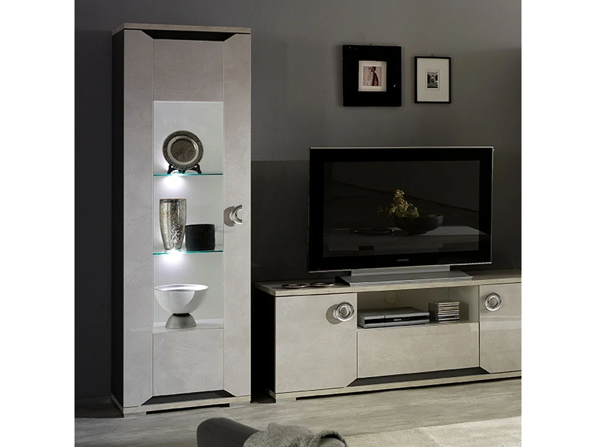 BRISE - Vitrine 1 Porte (Gauche ou Droite) avec Led