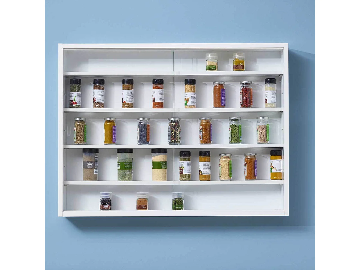 COLLECT BLANC - Vitrine Murale