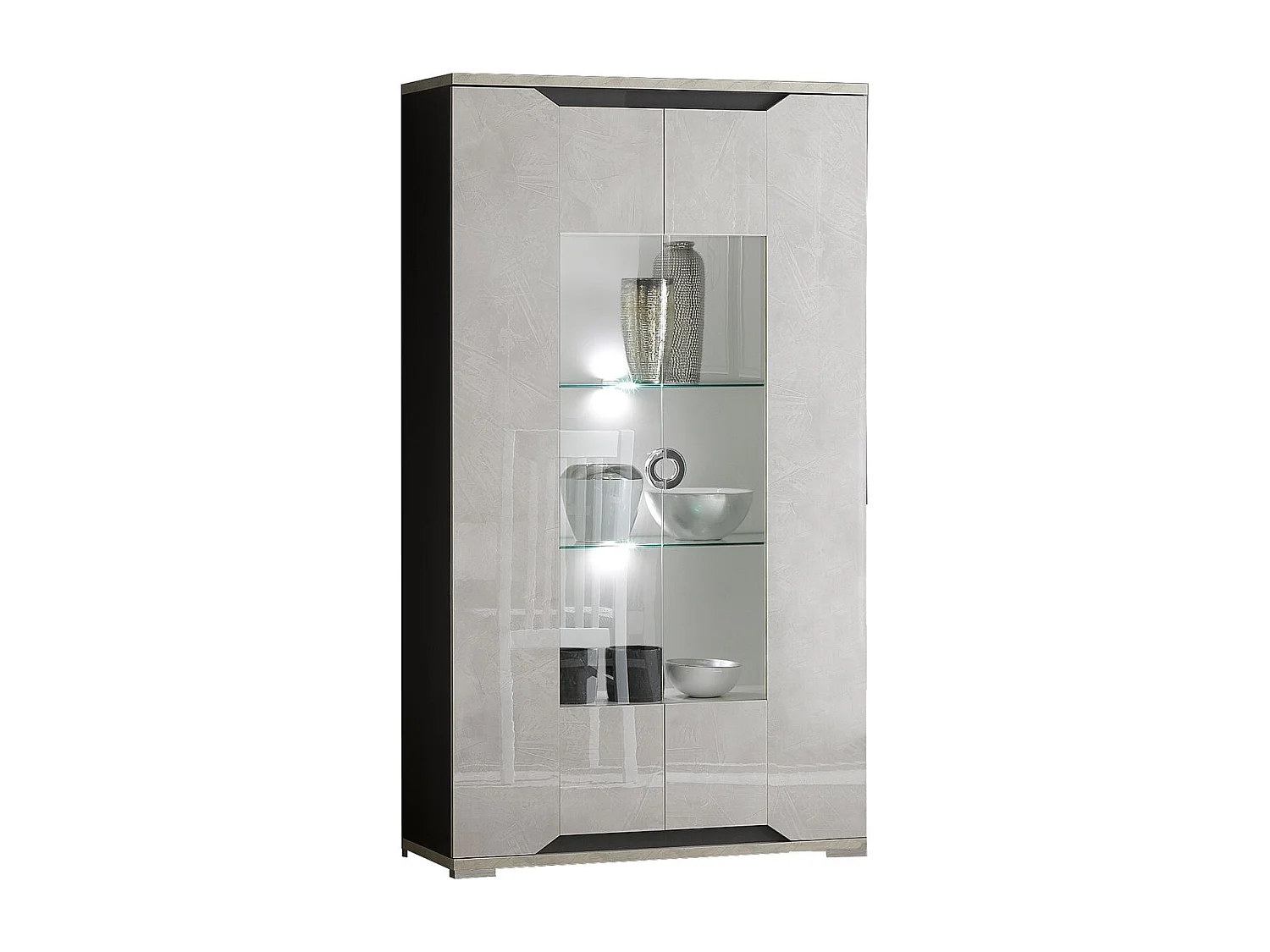 BRISE - Vitrine 2 Portes avec Led