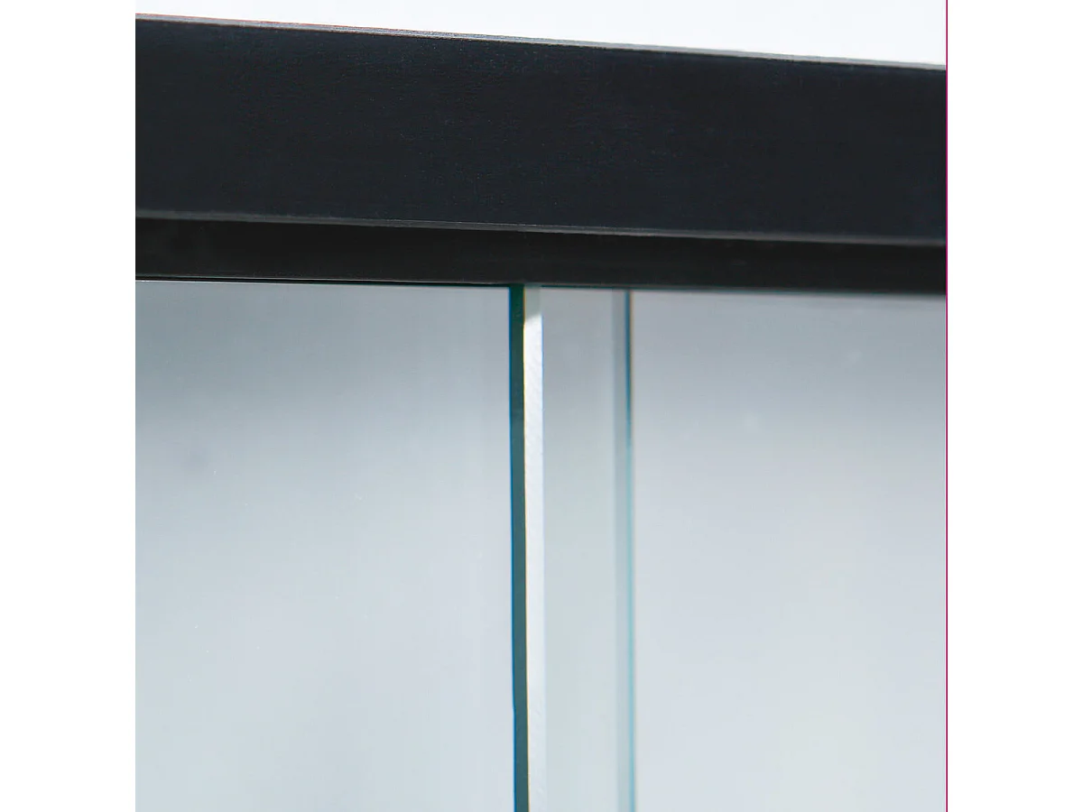 COLLECT N&B - Vitrine Murale 5 Compartiments Noire et Blanche