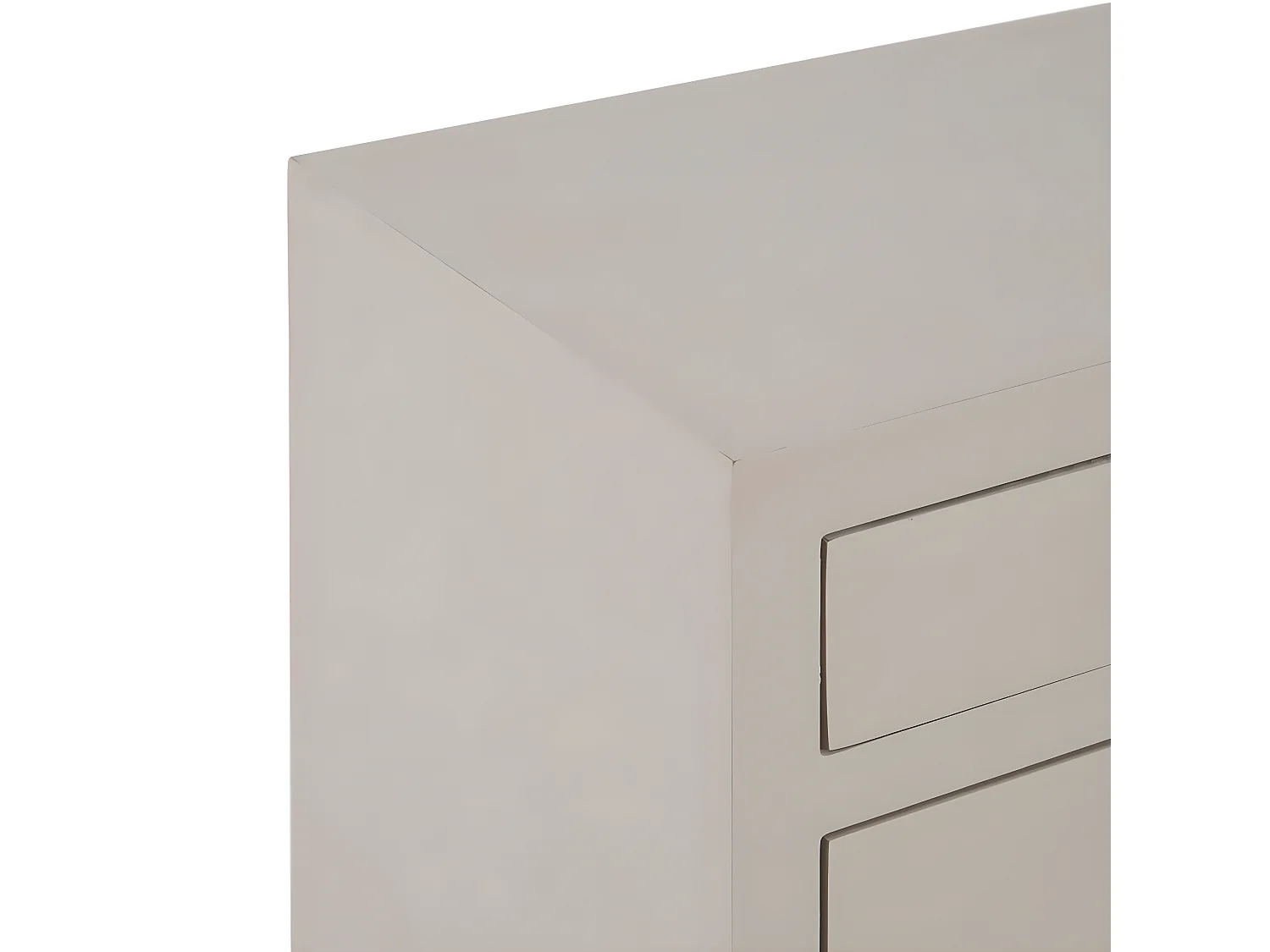 MYSTIC - Meuble 2 Portes 3 Tiroirs en Paulownia et MDF