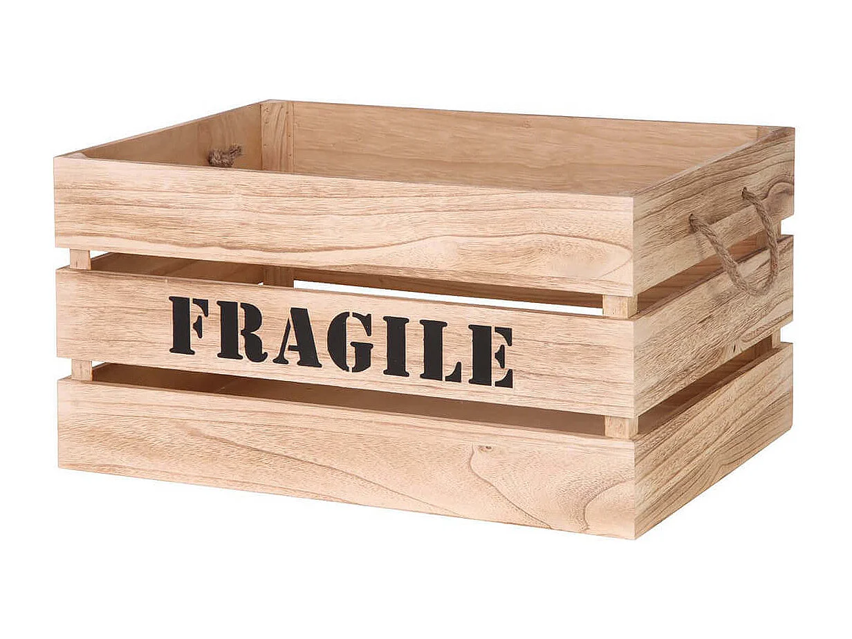 KORI - Lot de 2 Cagettes Gigognes Naturelles