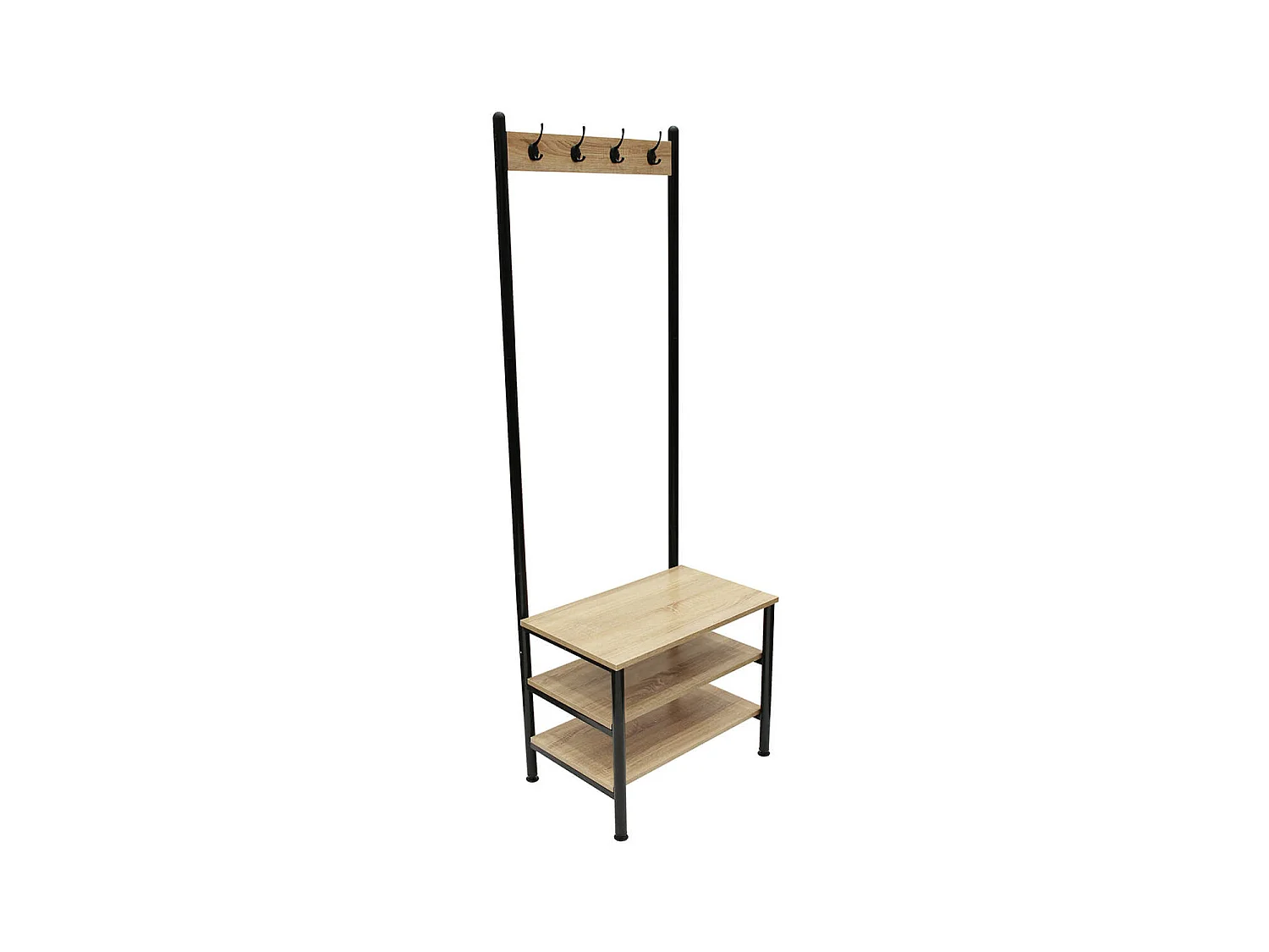 BRIEG - Meuble d'Entrée Portemanteau et Chaussures