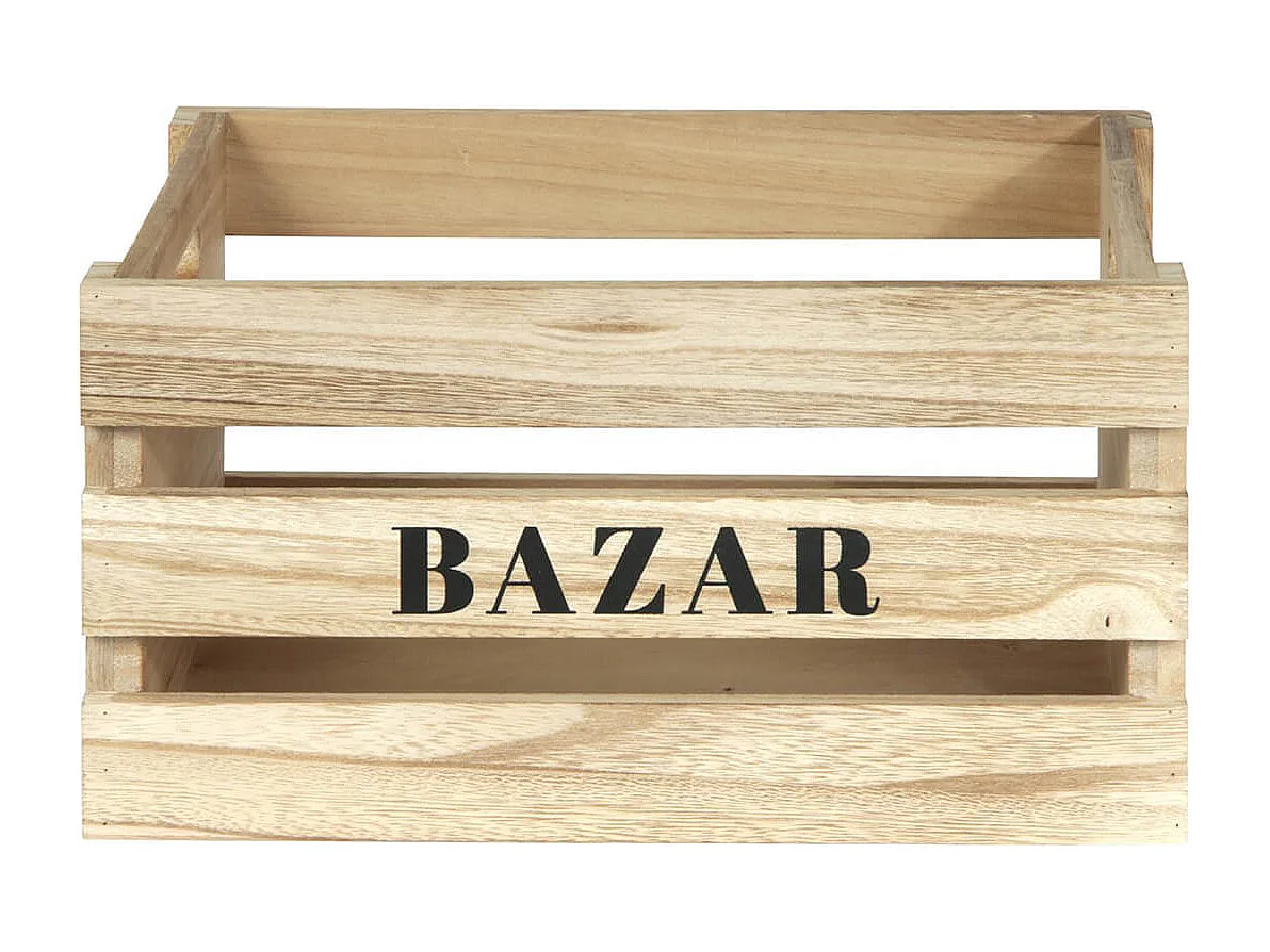 BAZAR - Lot de 3 Cagettes Gigognes Naturelles