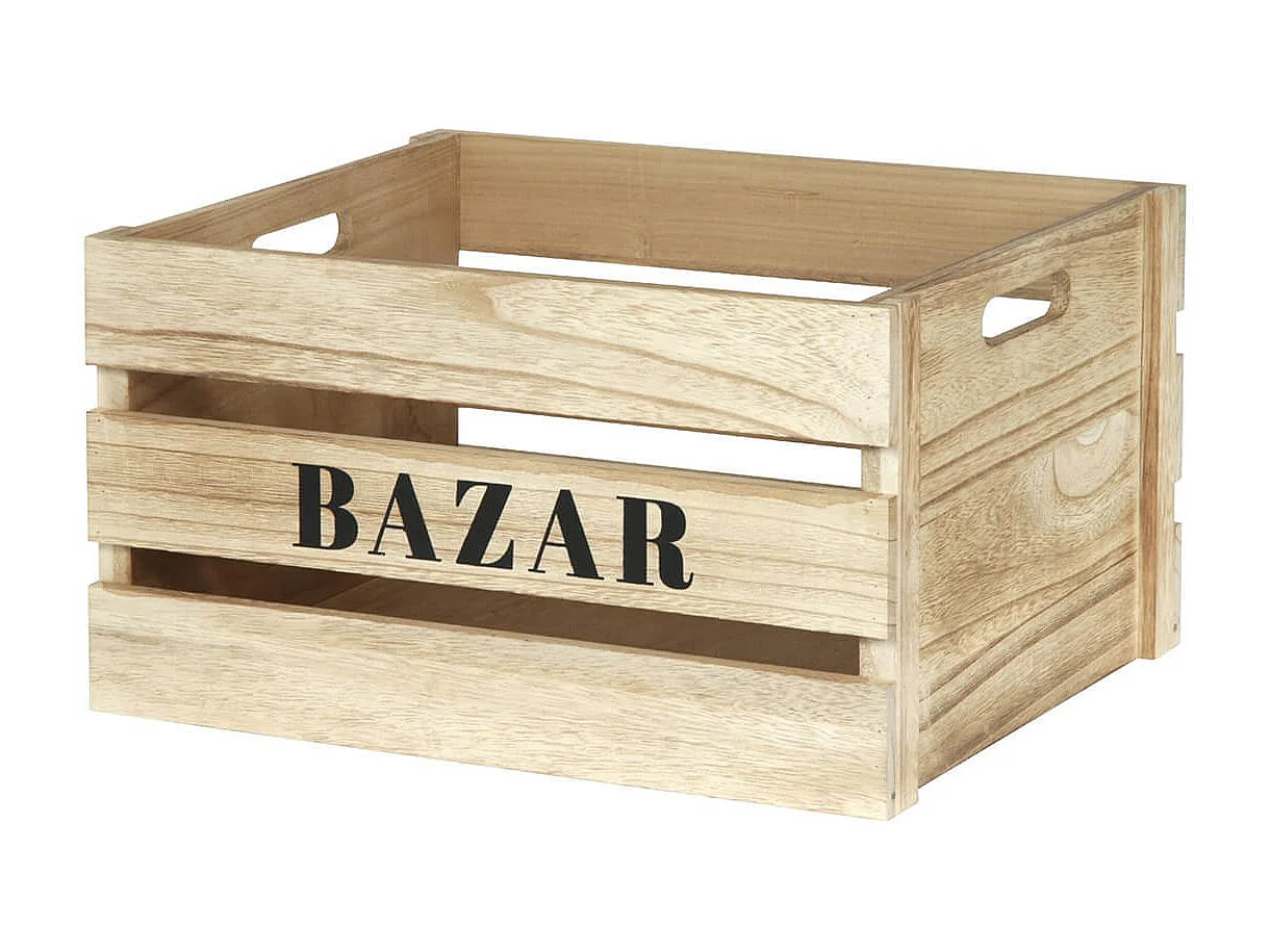 BAZAR - Lot de 3 Cagettes Gigognes Naturelles