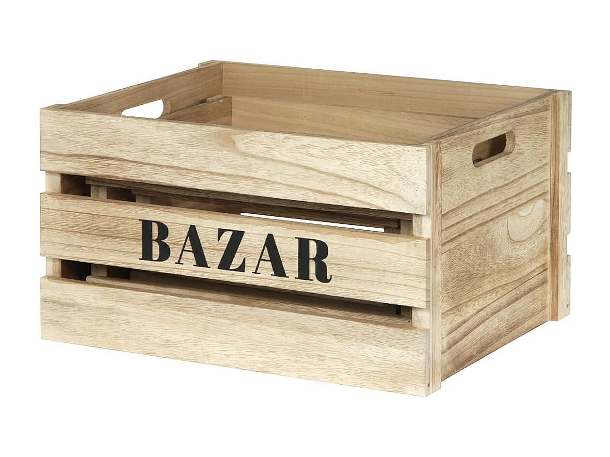 BAZAR - Lot de 3 Cagettes Gigognes Naturelles