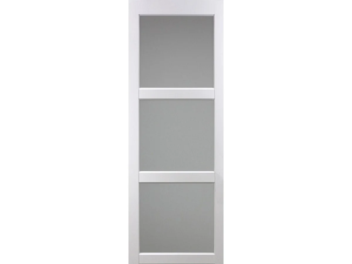 Kenya Schuifdeur Wit Glas H204 x L83