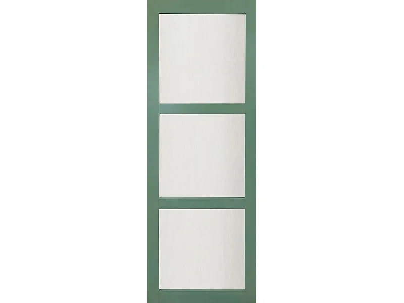 Porte Coulissante Vert Ral 6021 Vitree H204 X L83 Gd Menuiseries