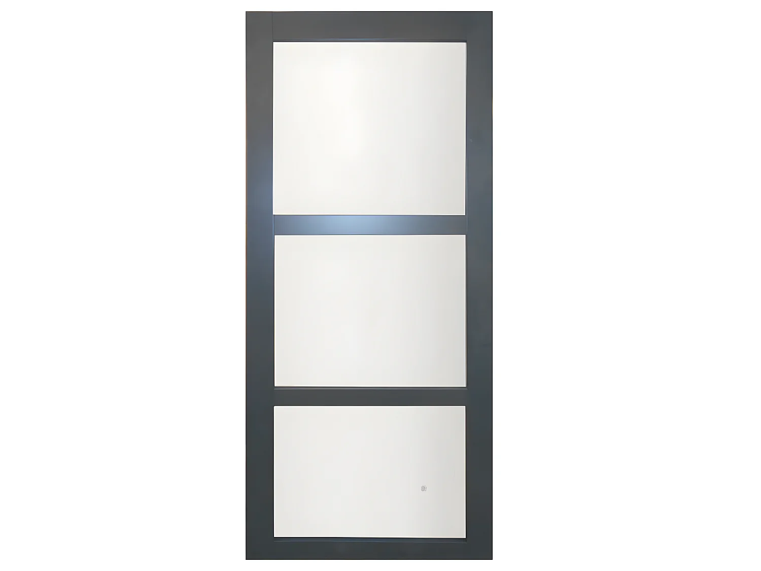 Porte Coulissante Blakeria Ral 7016 Vitree H204 X L73 Gd Menuiseries