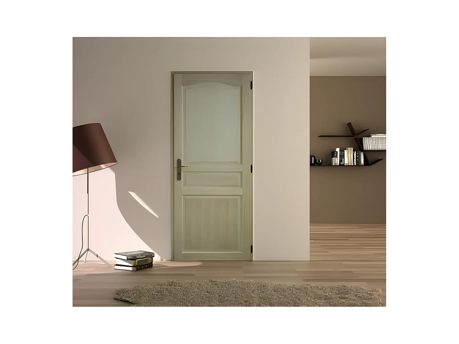 Bloc Porte Paulownia Traverse Chapeau H204 X L63 Poussant Gauche Cotes Tableau Gd Menuiseries
