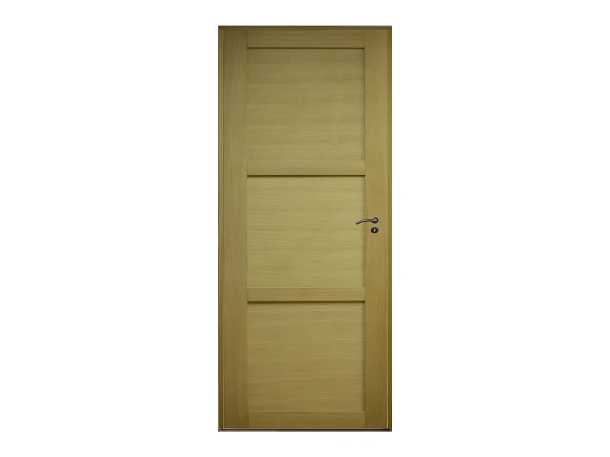 Bloc Porte Ayous 3 Panneaux H204 X L73 Poussant Gauche Cotes Tableau Gd Menuiseries