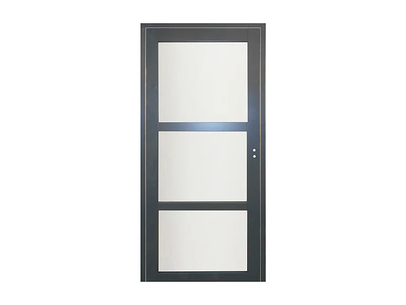 Bloc Porte Blakeria RAL7016 Vitree H204 x L73 Poussant Gauche Cotes Tableau
