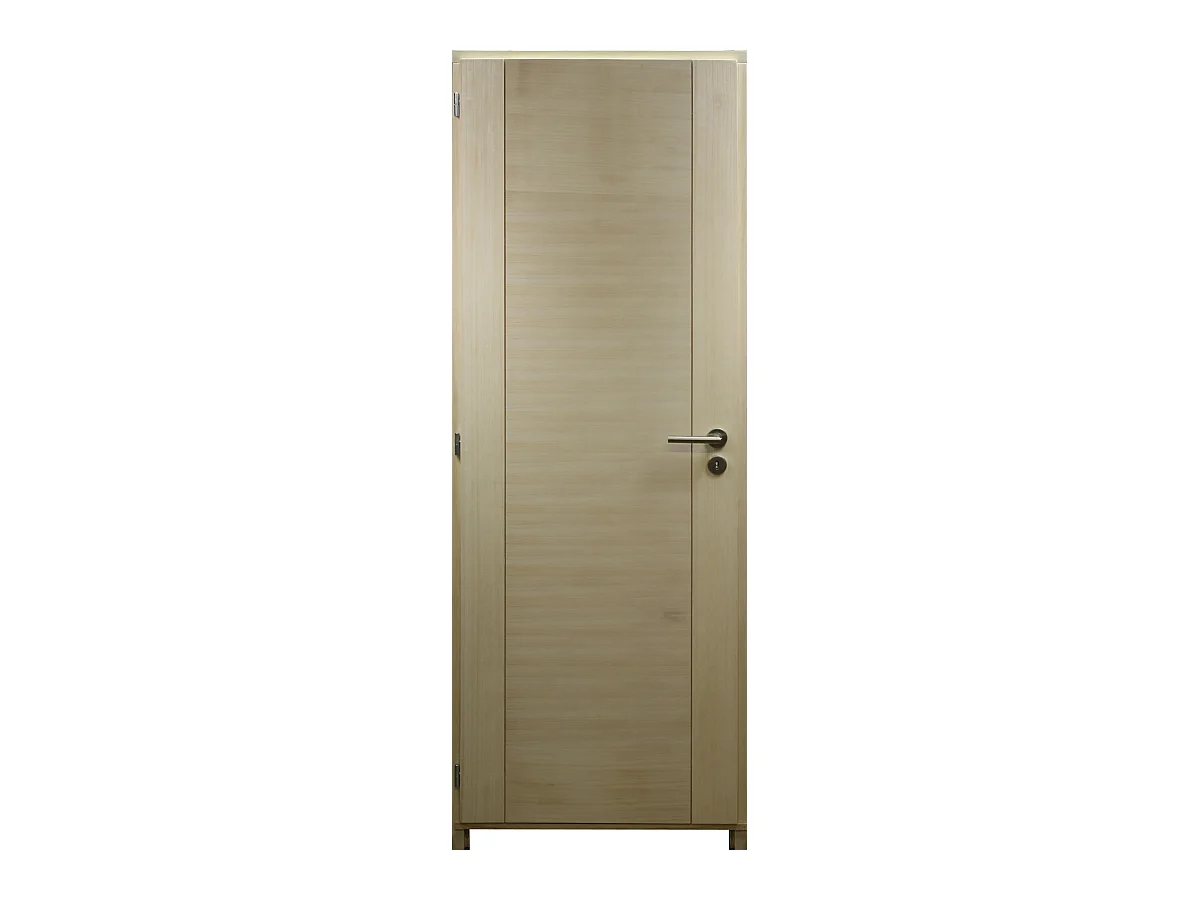 Bloc Porte Paulownia H204 X L73 Poussant Droite Cotes Tableau Gd Menuiseries