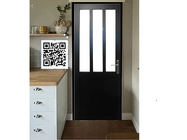 Bloc Porte Atelier Noir H204 X L73 Poussant Droite Cotes Tableau Gd Menuiseries