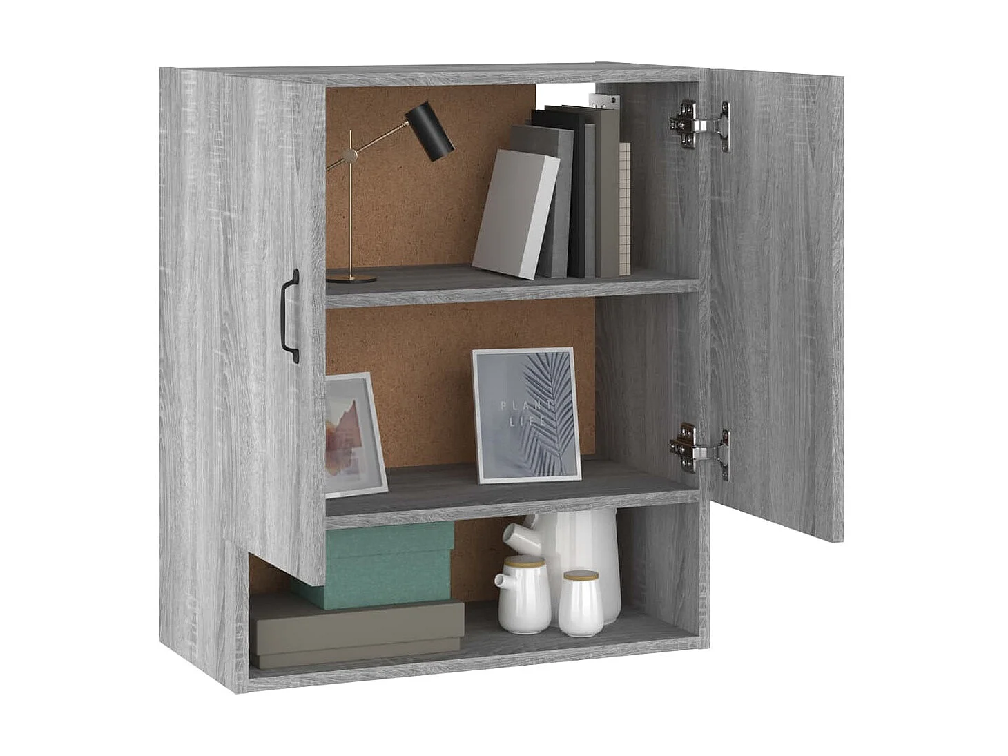 Armoire murale Sonoma gris 60x31x70 cm Bois d'ingénierie OLA3324