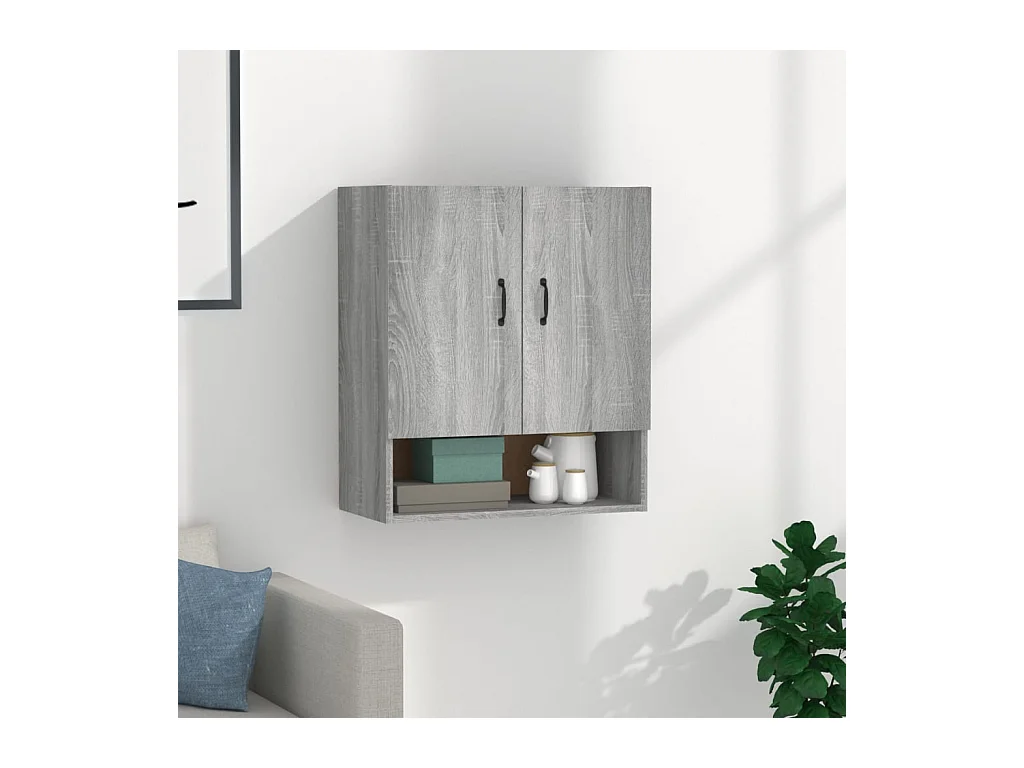 Armoire murale Sonoma gris 60x31x70 cm Bois d'ingénierie OLA3324