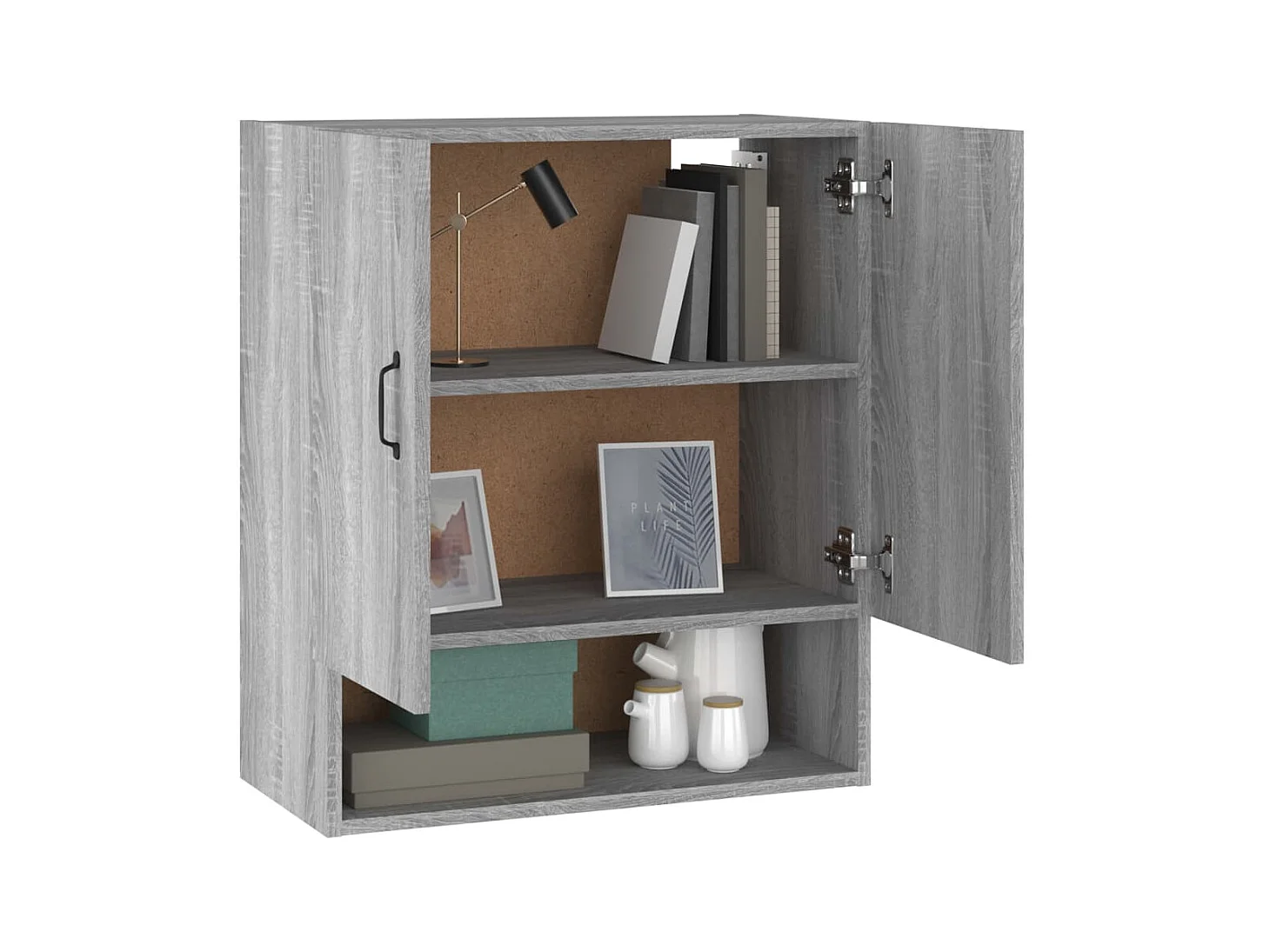 Armário parede 60x31x70 cm madeira processada cinzento sonoma PT641290