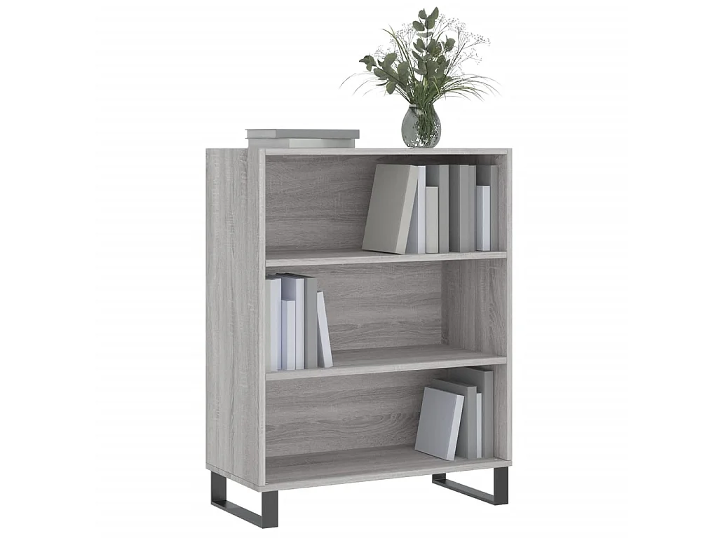 Armoire à étagère sonoma gris 69,5x32,5x90cm bois d'ingénierie EGER62472
