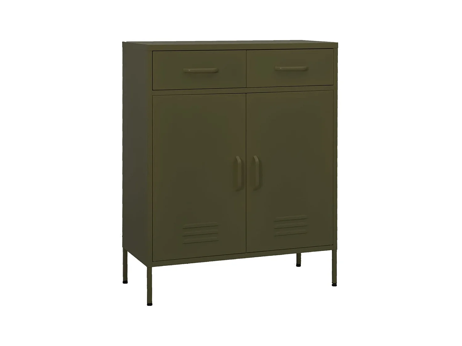 Armoire de rangement Vert olive 80x35x101,5 cm Acier SBC8403