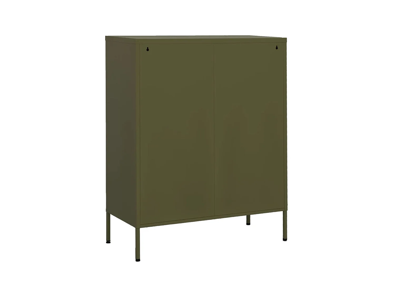 Armario de almacenamiento acero verde oliva 80x35x101,5 cm ES138235
