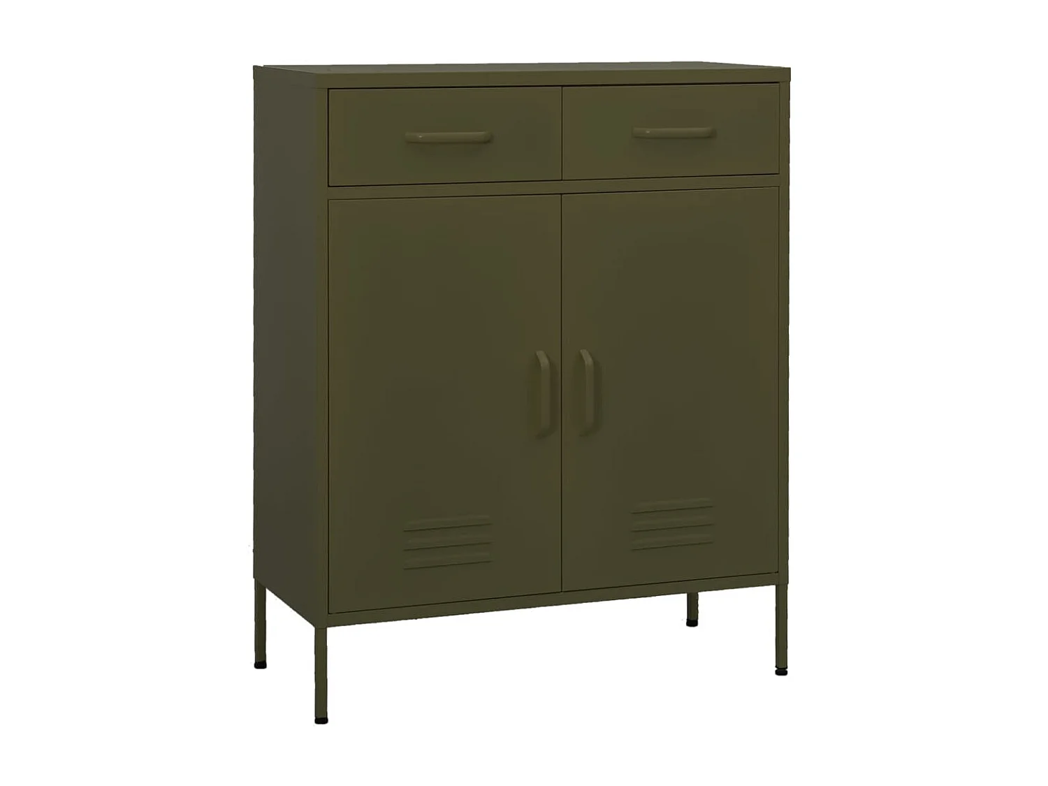 Armoire de rangement Vert olive 80x35x101,5 cm Acier SBC8403