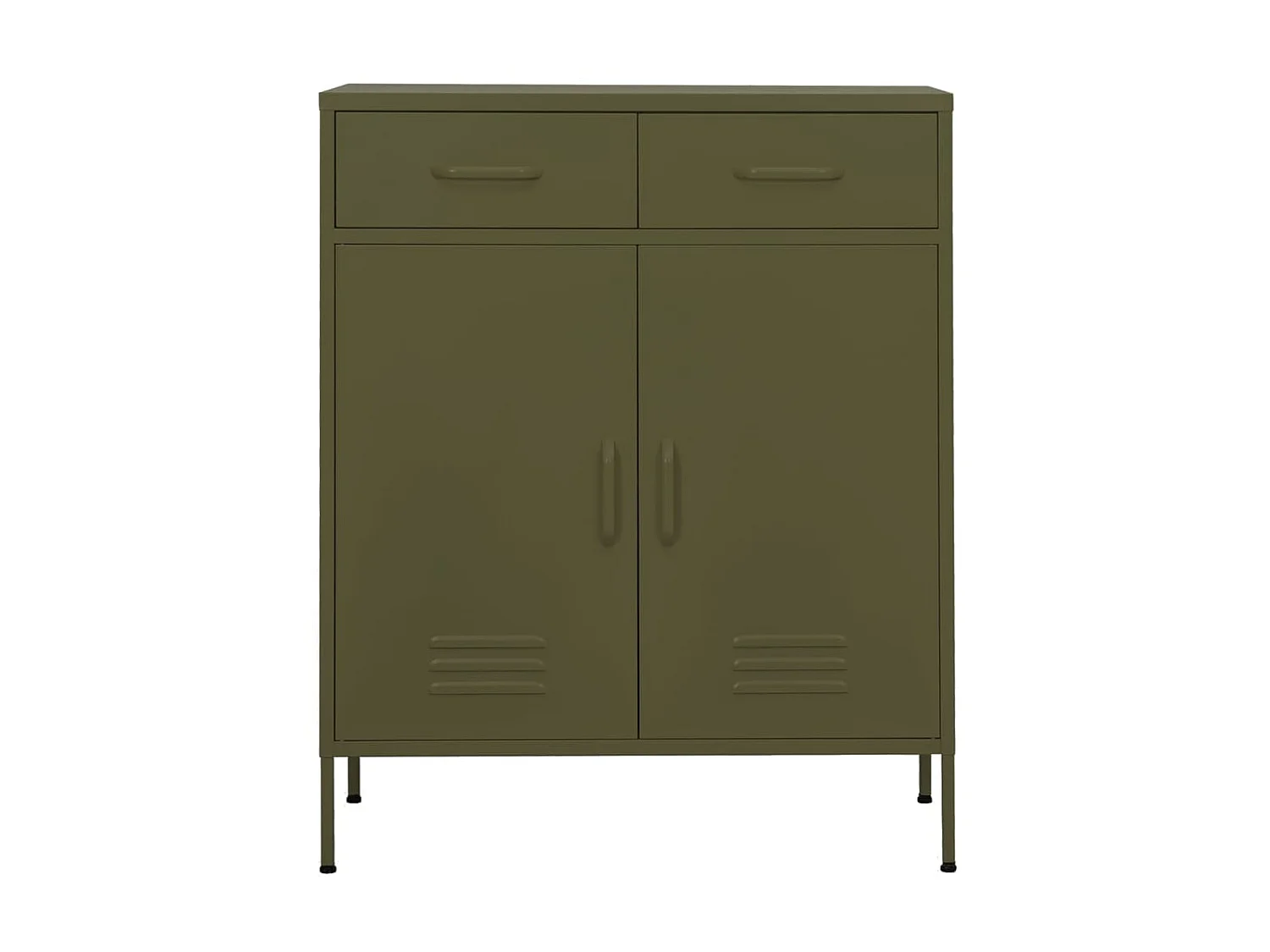 Armoire de rangement Vert olive 80x35x101,5 cm Acier SBC8403